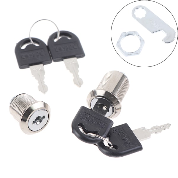 Hårdvara Cylinderlås Dörr Skåp Brevlåda Hänglås Lådkopp 8(16mm Differ key)