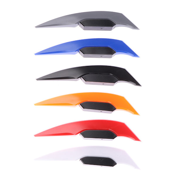 1Par Universal Motorcykel Winglet Aerodynamisk Spoiler Dynamic Red