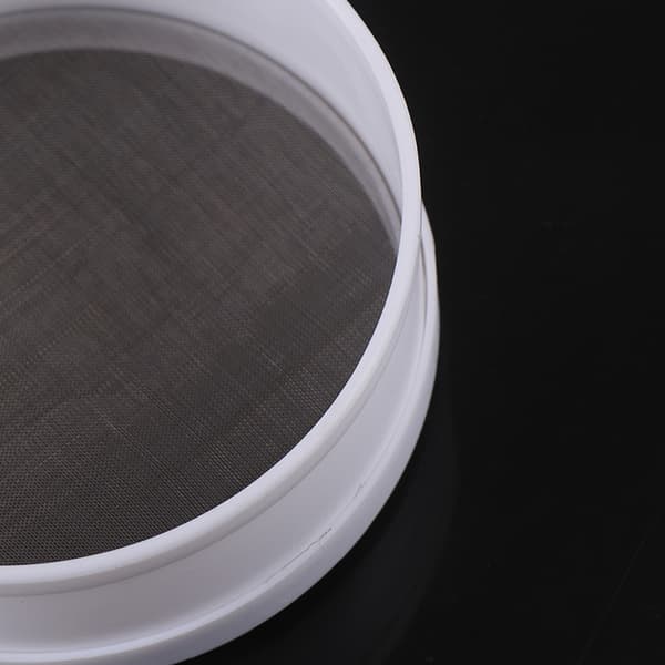 Vit Plast Mesh Mjöl Durkslag Sifter Sikt Ki