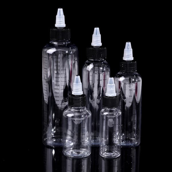 30ml-250ml Plast PET vätskekapacitet Dropper Flaskor Pigment 250ml