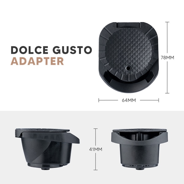 Återanvändbar kaffekapseladapter för Dolce Gusto Genio S Crema