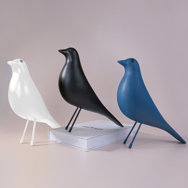Harts fågelskulptur Modern enkel dekoration Vardagsrum Bedro White