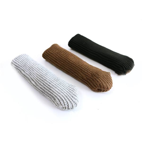 4 Styck Hög Elastisk Stickad Bordsstol Fötter Ben Strumpa Golvskydd Coffee