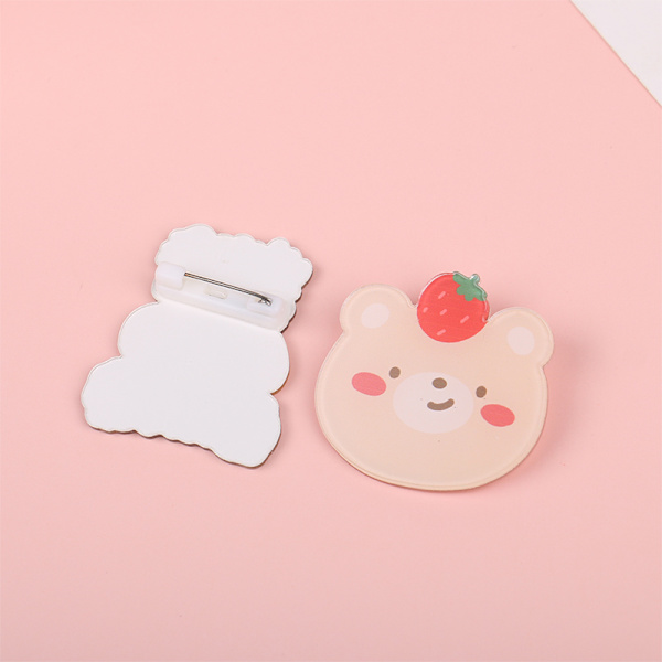 5 st Kawaii-stil akrylbrosch Studentbrosch Unisex Lapel B 03 random 5pcs