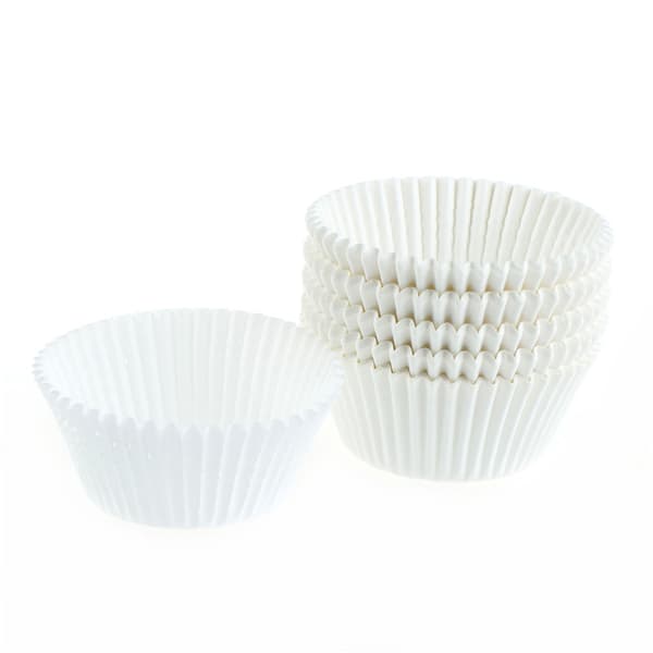 100st vita muffinspappersfodral cupcakepappersmuggar för bakewar