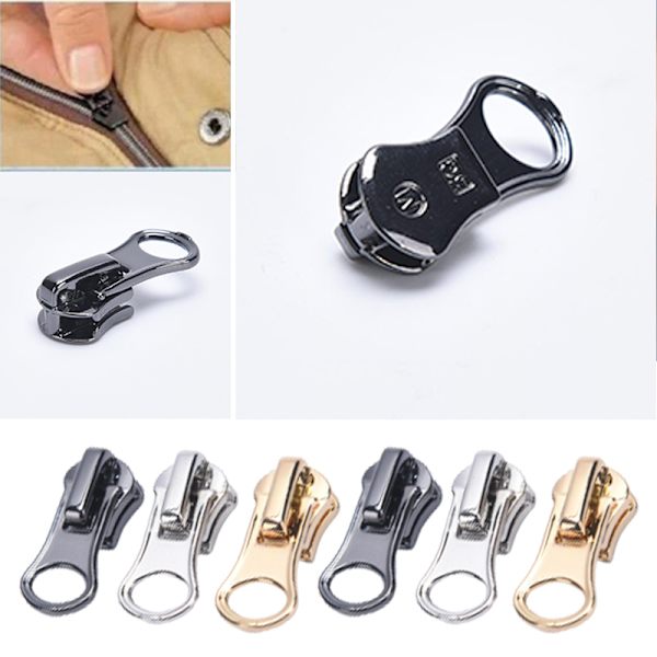 10st Fix Zipper Zip Slider Reparation Instant Kit Avtagbar Rescue Gold