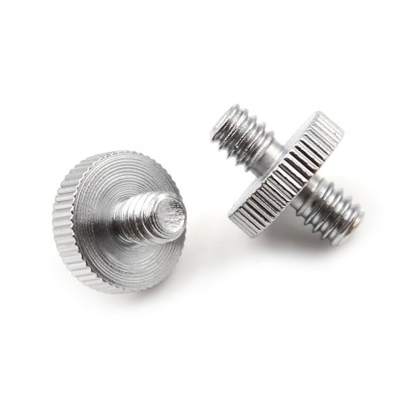 2 STK 1/4" 1/4" hane till 1/4" hangängad skruvadapter dubbel