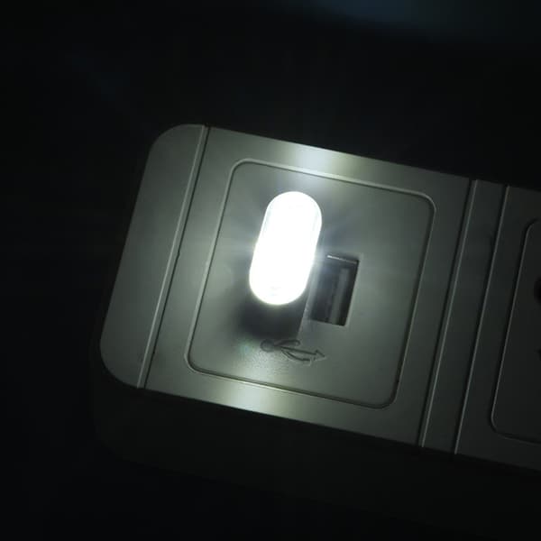 1 PC USB LED-billjus Auto Interiör Atmosfär Ljus Dekorativ Yellow