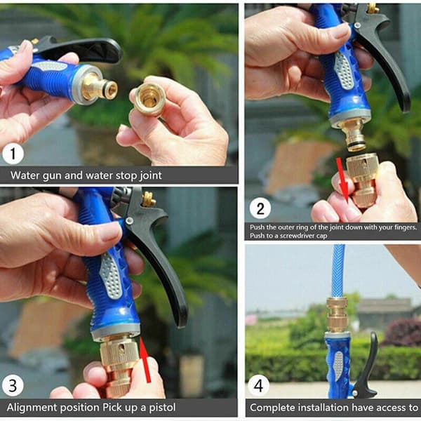 1/2" Quick Connect Swivel Connector Trädgårdsslangskopplingssystem 3PCS