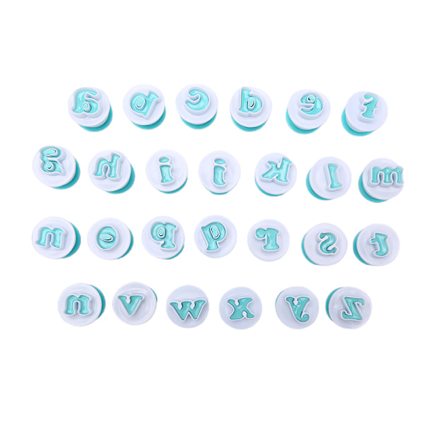 Form Kakadekorationsverktyg Alfabetsnummer Cookie ter S Lowercase Letters