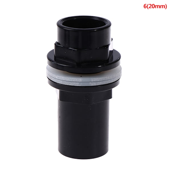 20-50 mm PVC-kopplingar Tjocka akvarellrör Trädgårdsavloppsrör 1(Black 20mm)