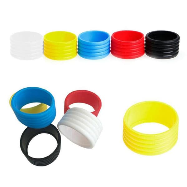 Tennisracket Grip Gummi Ring Badminton Bat Overgrip Fix Flexi Black