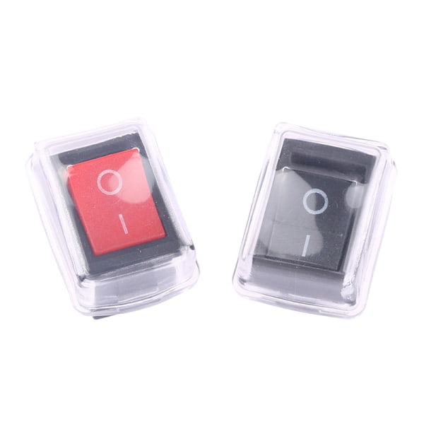 5 Styck Tryckknapp Mini Switch 2Pin On/Off Vippbrytare med wat 3(Copper Black)