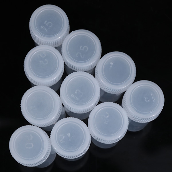 10 st 5 ml plastprovrörsflaskor Provbehållare med cap fo
