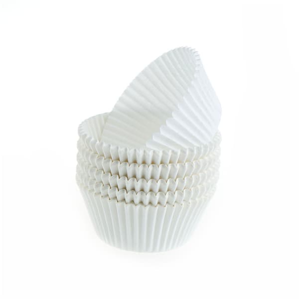100st vita muffinspappersfodral cupcakepappersmuggar för bakewar