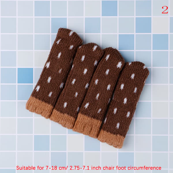 4st bordsstol fot benstickat cover skyddstrumpor ärm pro 2
