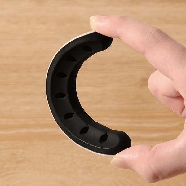 Flexibel USB Cable Manager: Silikonklämmor för trådhållare Black 7 holes