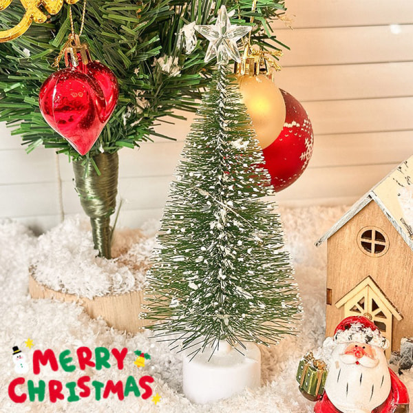1st självlysande mini julgranar Vackra små konstgjorda Xm