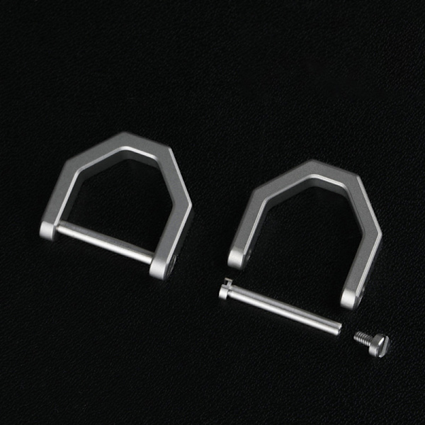 D Form Multi-purpose Mini Lock Titanium Spännen Nyckelring Bil Bu L