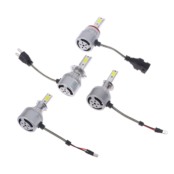 H1 H7 H11 COB Bil LED-strålkastare Glödlampor Hi-Lo Beam 36W 16000LM 60 H3