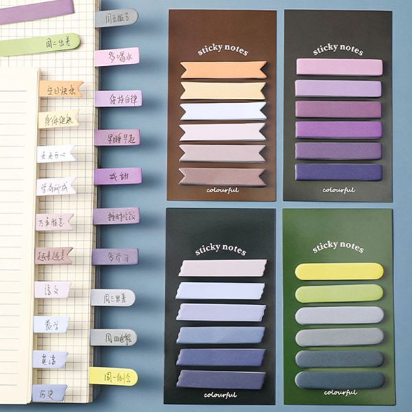 120 ark e Morandi Color Index Memo Pad Sticky Notes Paper St Blue