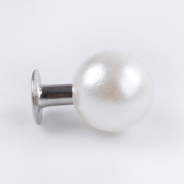 Pearl nitar knapp för tyg byxor hatt väska DIY hantverk dekor gar 8mm