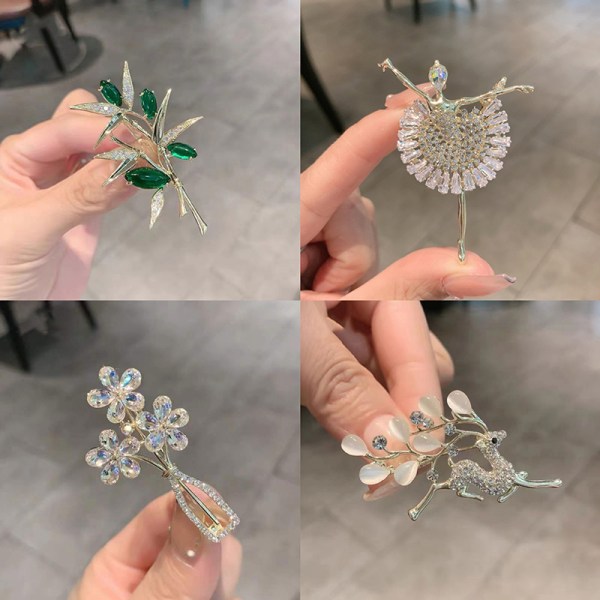 Brosch Mode Lyxig Creative Corsage Klänning Pin Klänning Accessoar A19