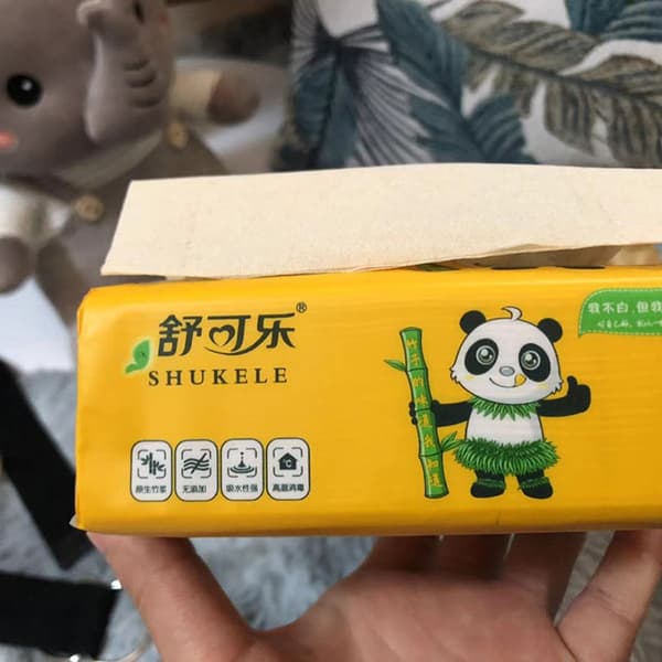 60 st/pack Naturbambu mjuk pappersservett för bordsmat