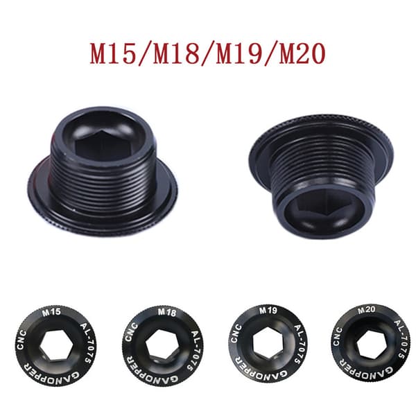 M15 -M20 Aluminiumlegering MTB-vevskruvlock Cap A2