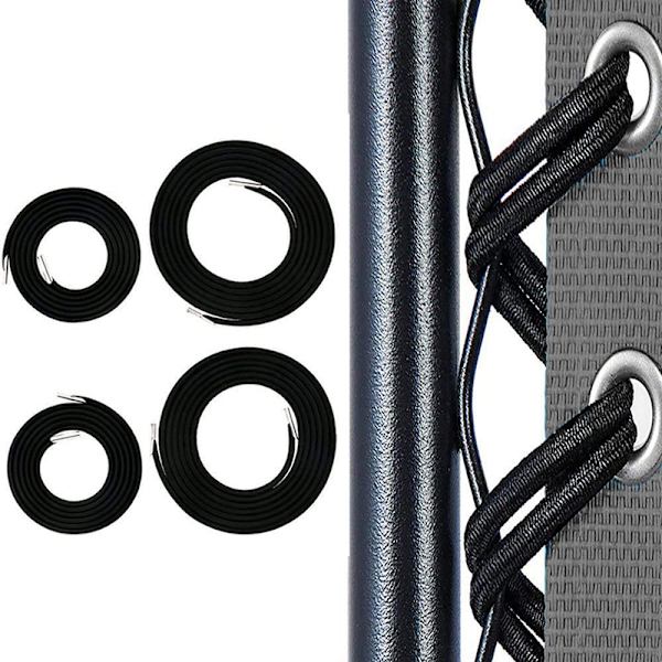 Elastiska Bungee Rope Cords Liggstolssnören för Zero Gravity Chair Silver
