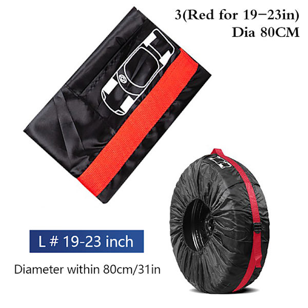 Cover Case Cover för bilar Whee 3(Red for 19-23in)