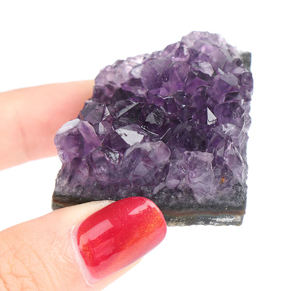 Natural Ametist Cluster Quartz Crystal Mineral Specimen Healin Medium