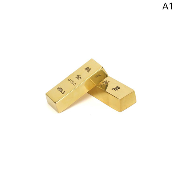 Ren kopparimitation guldtackstång göt mässing solid rekvisita gol 4.3cm