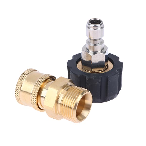 Högtryckstvätt snabbkopplingskopplingar M22 14/15 mm till 1/4 3/8 I A2