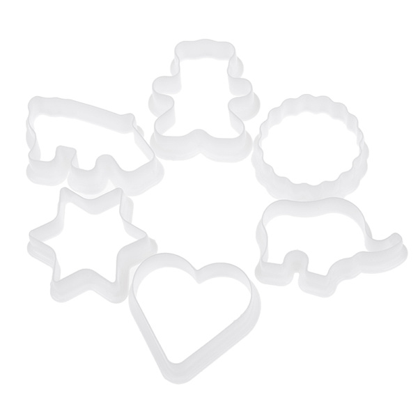 6st djur-plastkaka kex ters konditorivaror fondantformar c