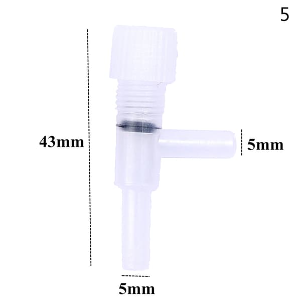 5st Tankvolymkontroll syreventil Akvariumluftregulator Fl 5(white)