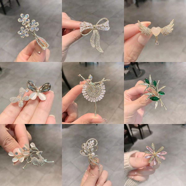 Brosch Mode Lyxig Creative Corsage Klänning Pin Klänning Accessoar A19