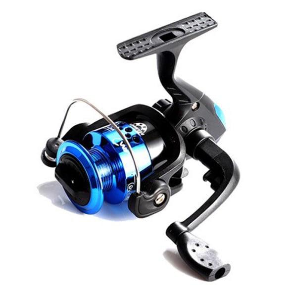 Folding Ultralight Spinning Reel 5.2:1 Spinning Fishing Reel Ca Blue