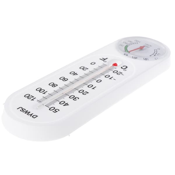 Väggmonterad hushållsanalog termometer Hygrometer Fuktighet M