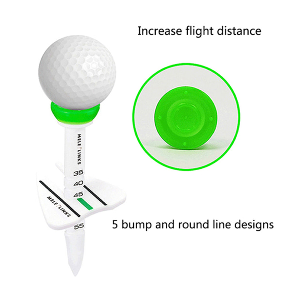 Ny Dubbel Golf Tee Step Down Golf Ball Holder Tee Plastic Golf Orange