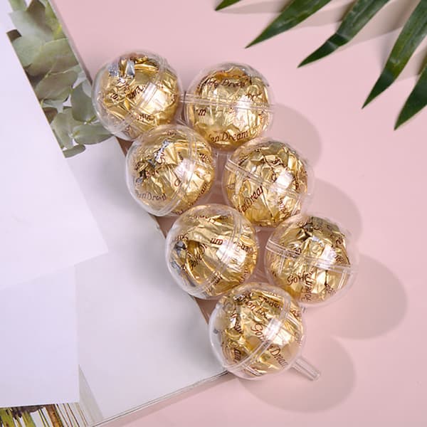 50 Styck Klar Choklad Box Tryffel Liner Blomma Candy Box Bouque