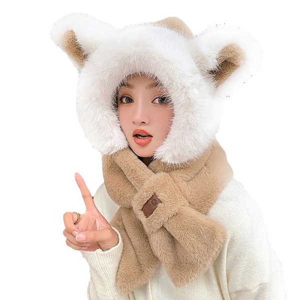 Mode Vinter Kvinnor Nyhet Beanies Kepsar Varm Fox Ear Hat Casu A3