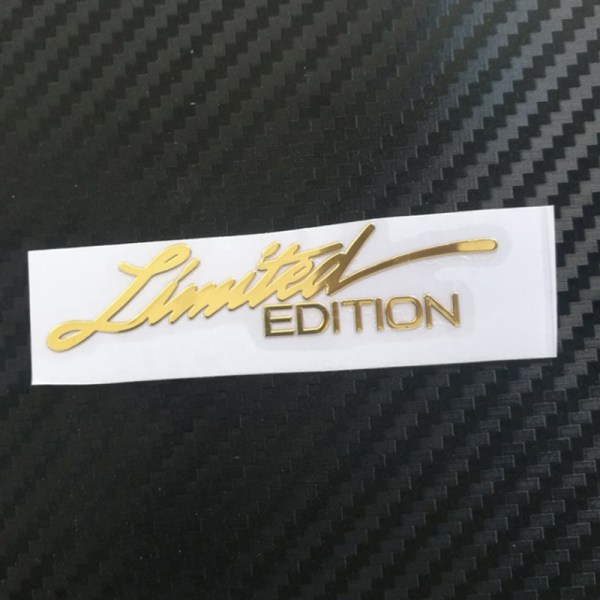 2st Limited Edition Metal Sticker 3D Metal Emblem Badge Motorc Gold