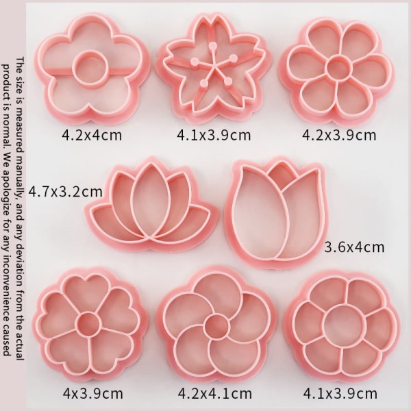 8st/ Set Blomma Form Cookie Form Cookie ter Baking Tools Party