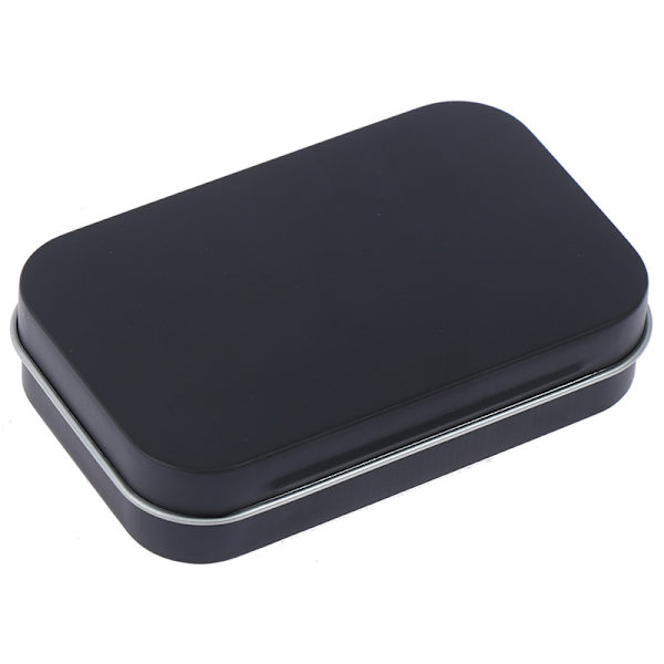 Förvaringslåda Små smycken Candy Coin Key Organizer Plåt Flip Bla