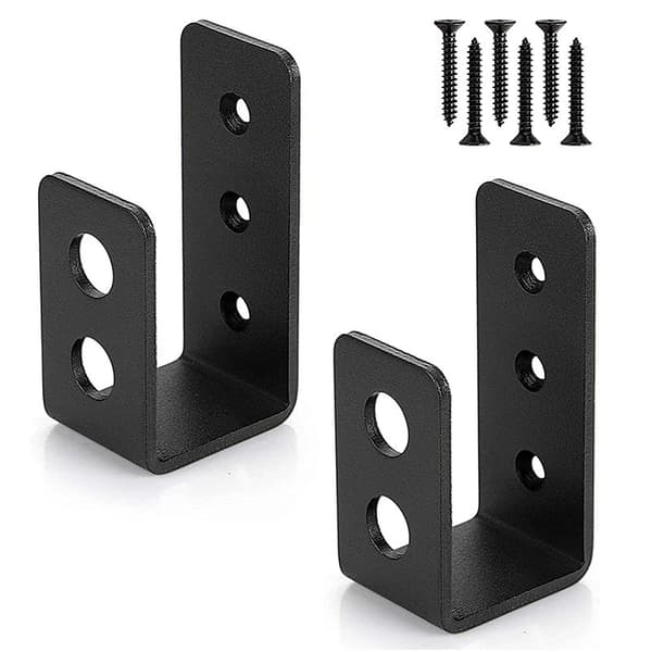 2x4 dörrbarrikadfästen Säkerhetsstång U-fäste Heavy Duty D