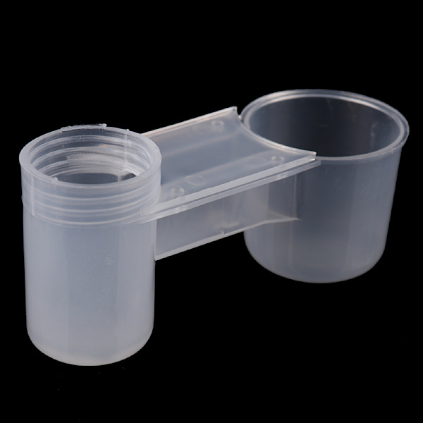 1 st Plast Pet Bird Drinker Feeder Vattenflaska Cup för Chick