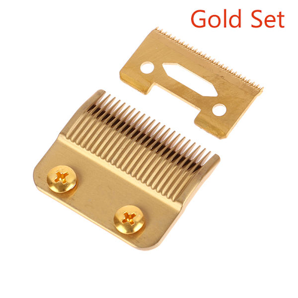 2st/ set Groove Tooth Hårtrimmer Ersättningsblad för hår Gold