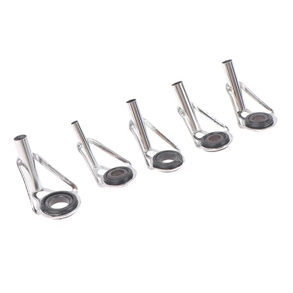 5 st Fishing First Section Rod Tip Ring Eye Guide Kit för Outdo Inner diameter 2.4mm