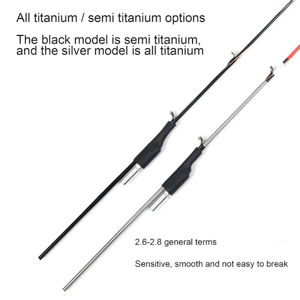längd 55cm Halv/hel titanlegering Flotte Stick Spets Ersättning A1